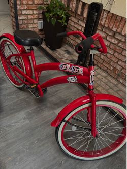 Custom Red Cruiser Bike - 26”