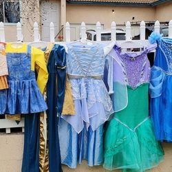 Lot Of 8 Costume Dresses 