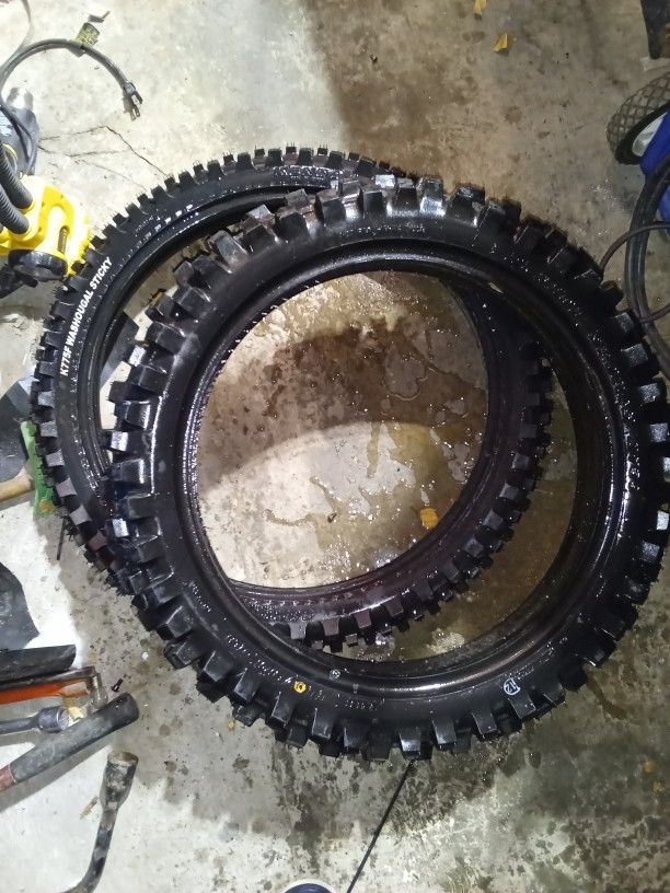 Dirt Bike Tires 80/100-21 MC K775f Washougal Sticky And 110/90-19 P Sports D739