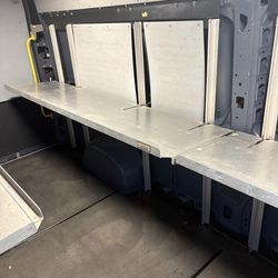 Cargo Van Aluminum Work Benches / Shelving System