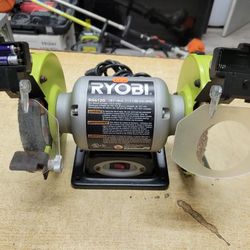 RYOBI BG612G 2.1 Amp 6" Bench Grinder with LED Lights