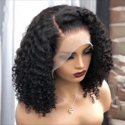 Kinky Curly Brazilian Human Hair T Part