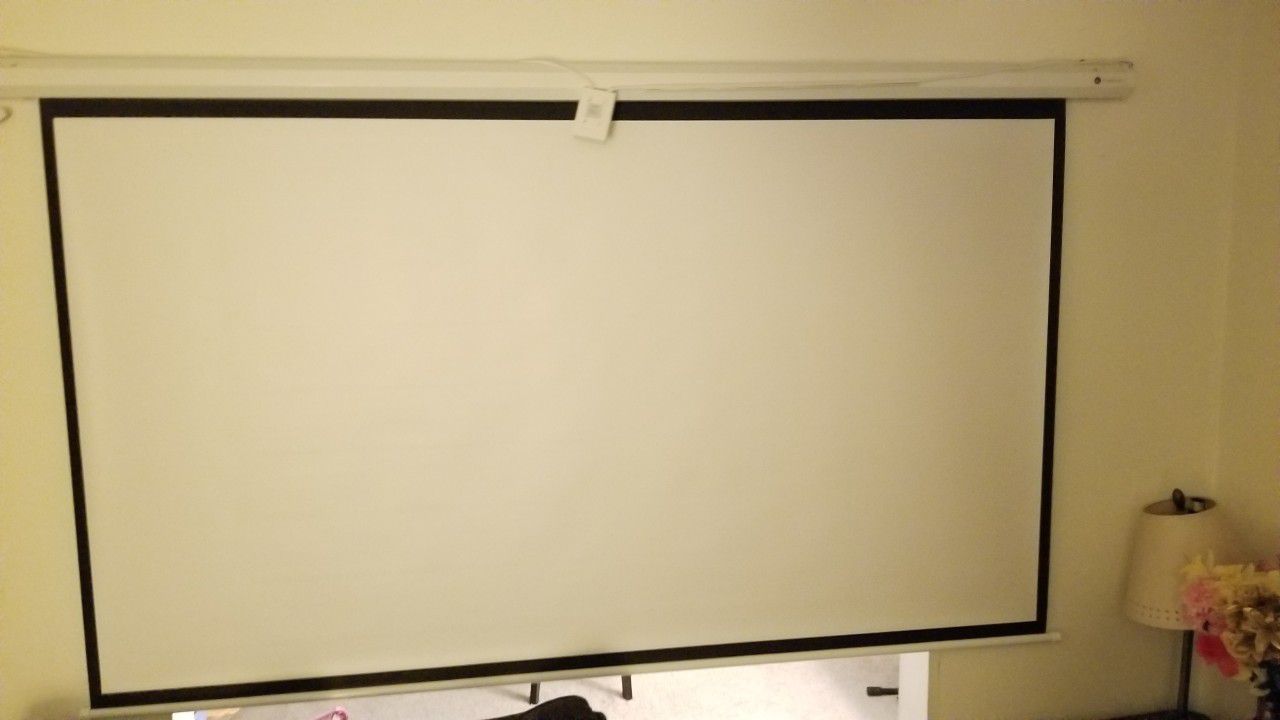 100" Homegear motorized projector screen
