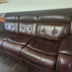 Leather sofa - used