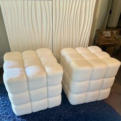 2 new boucle cubes
