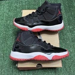 2019 Jordan Bred 11s size 8.5 USED But Clean