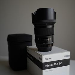 Sigma 50mm 1.4 ART Lens - Canon EF mount