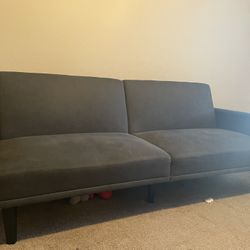 Blue Futon Sofa $100