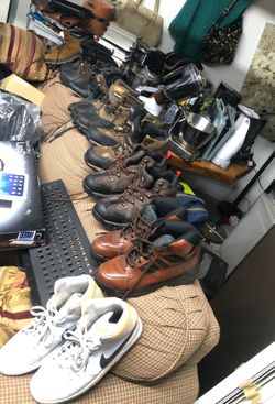 Work boots different prices different sizes they all good condition