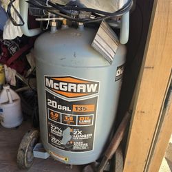McGraw 20 Gallon Compressor 135 psi