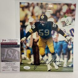 JACK HAM HOF Autographed Signed Auto 8x10 Photo Picture Pittsburgh Steelers JSA
