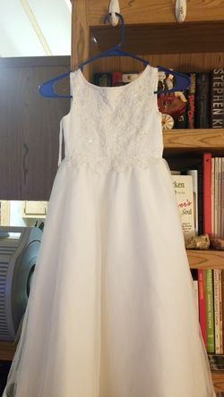 size five flower girl communion dress