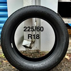 1 Used Tire Firestone Destination Le3 225/60R18. About 65% Tread. 