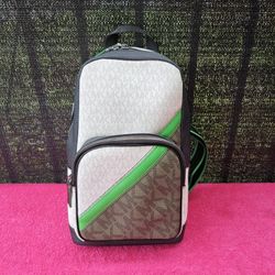 Michael Kors Cooper Signature Men’s Crossbody Bag Shoulder Bag White/Green/Black