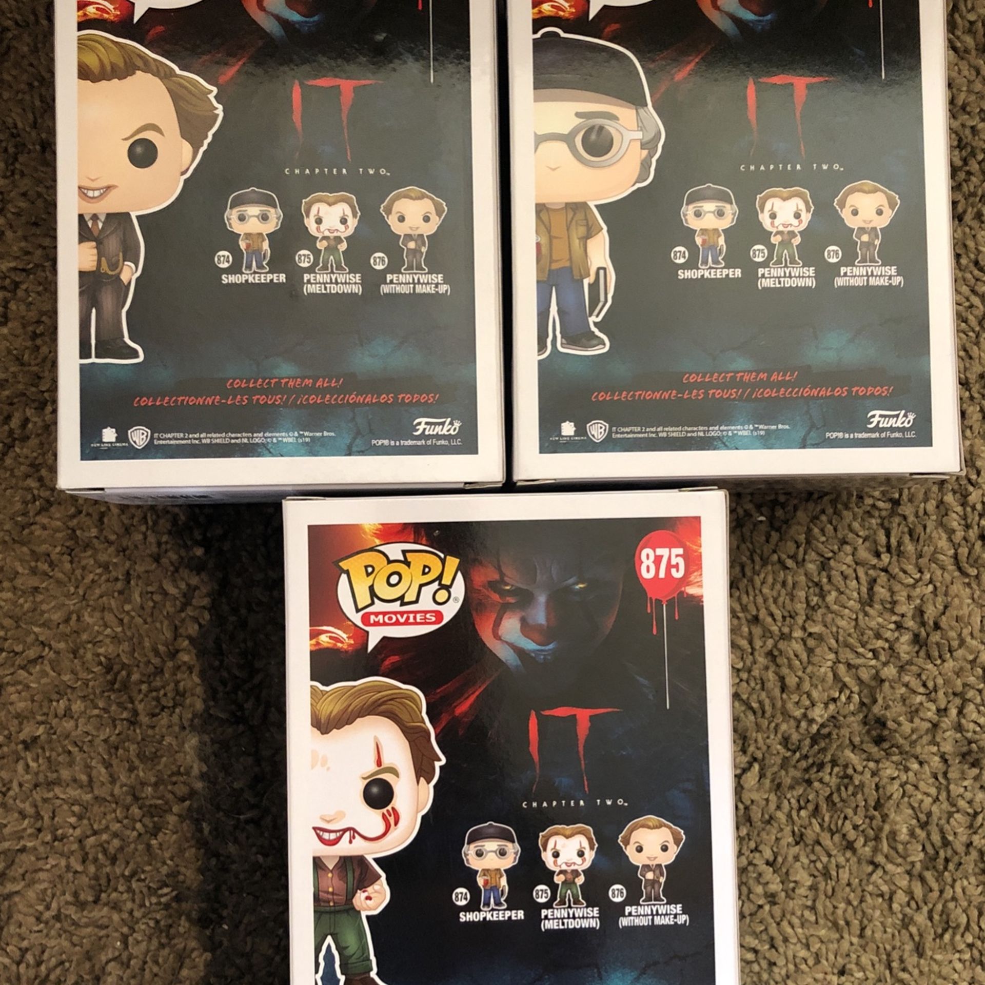 Full Set Of 3 Funko Pop It Series