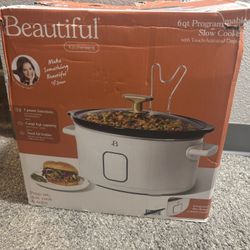 New Beautiful 6QT Programming Slow Cooker 