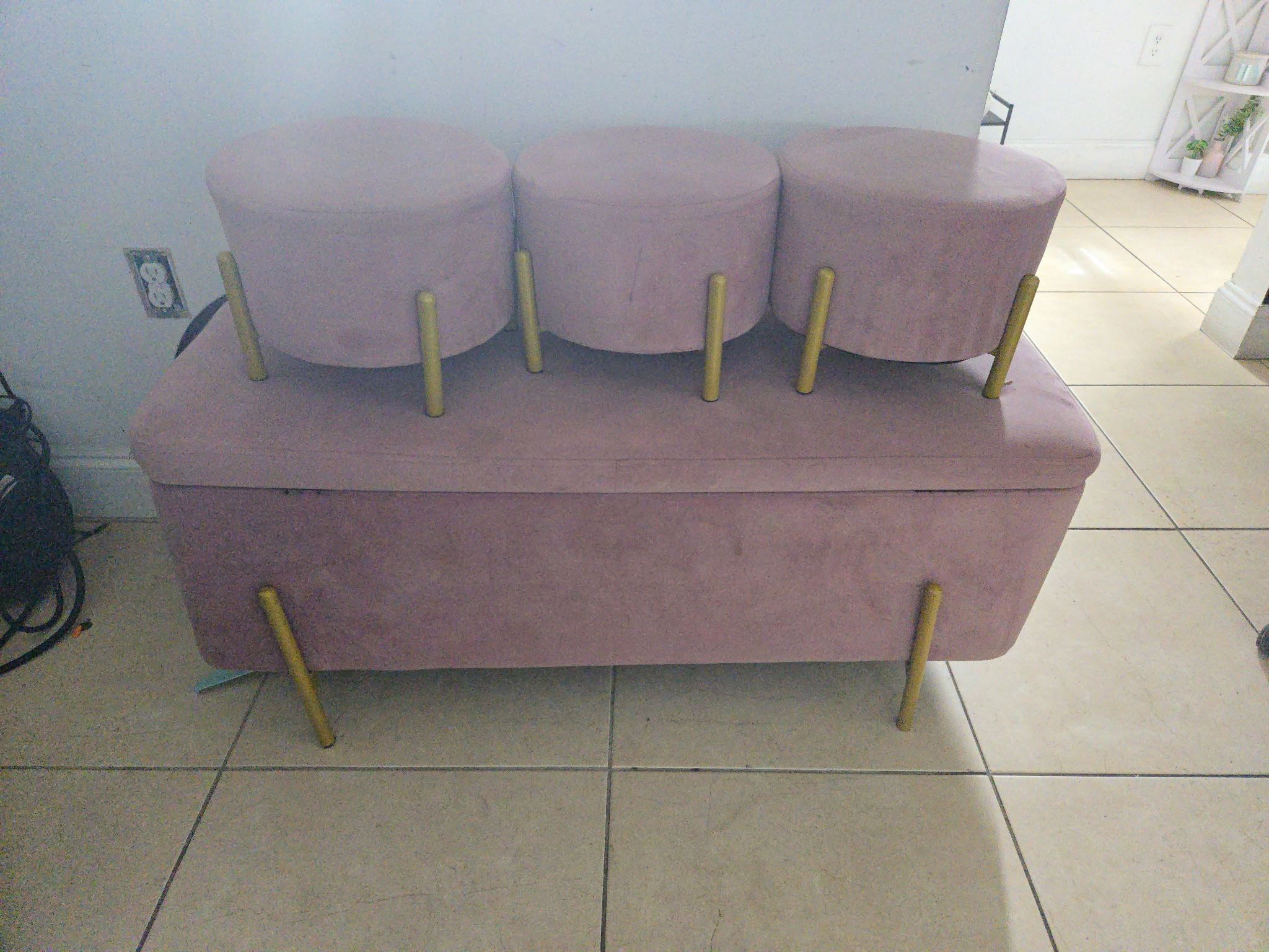 Bench With Stools 