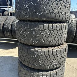 Used 35x12.50R20 Nitto ridge grappler tires available with installation 
