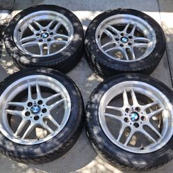 18" Staggered Bmw Style 37 Wheels & Tires