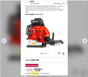 Professional Gas Powered Backpack Leaf Blower – 2-Stroke High-Performance 63CC/665 CFM Blower System