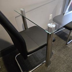 Dinner Glass Table And Glass Desk 