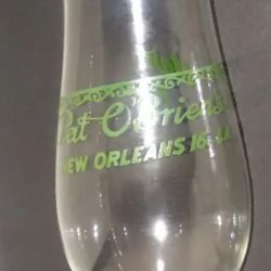 Vintage Bar Glass Pat O'Brien's New Orleans 16, LA "HAVE FUN" Pre 1960s