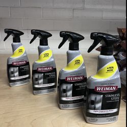 Weiman Stainless Steel Cleaner and Polish - Protects Appliances from Fingerprints and Leaves a Streak-Free Shine for Refrigerator, Dishwasher, Oven, G