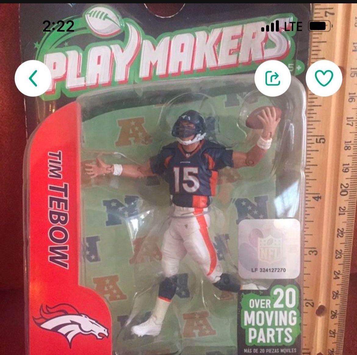 Tim Tebow, Action Figure, New Inbox