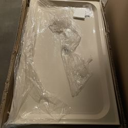 Swiss Madison Voltaire 60 in. L x 36 in. W Alcove Shower Pan Base with Center Drain in Biscuit 