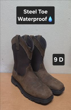 Ariat work boots sz9D STEEL TOE