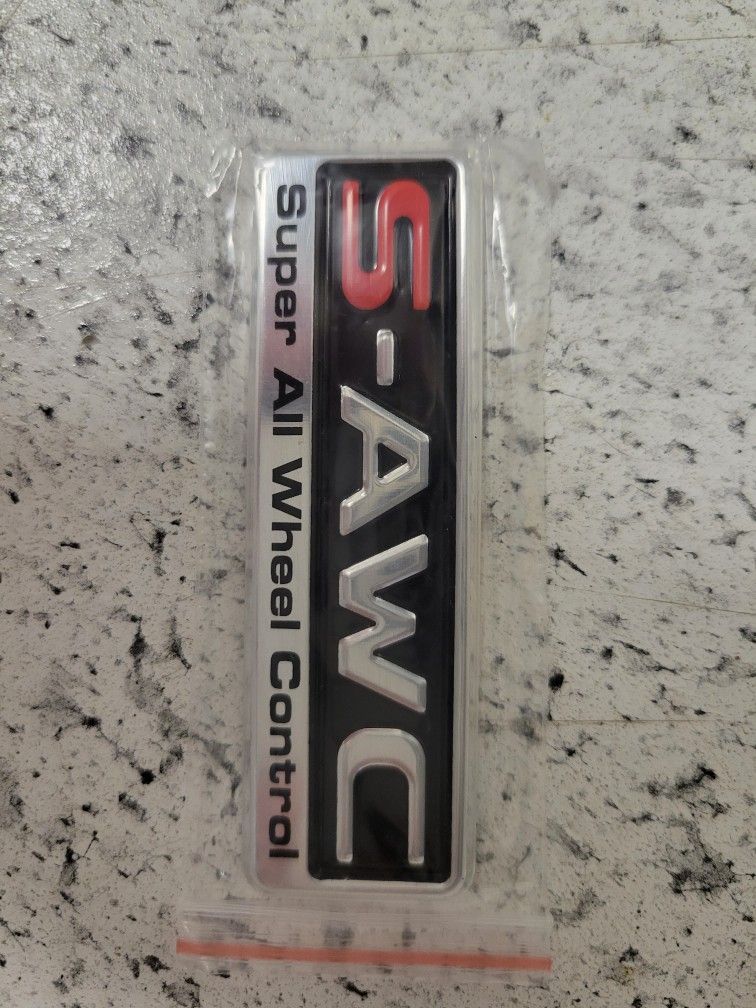 SAWC SUPER ALL WHEEL CONTROL STICKER FOR MITSUBISHI OUTLANDER SEL 4X4