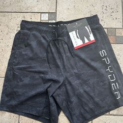 NWT Spyder Men’s Swim Trunks Size M