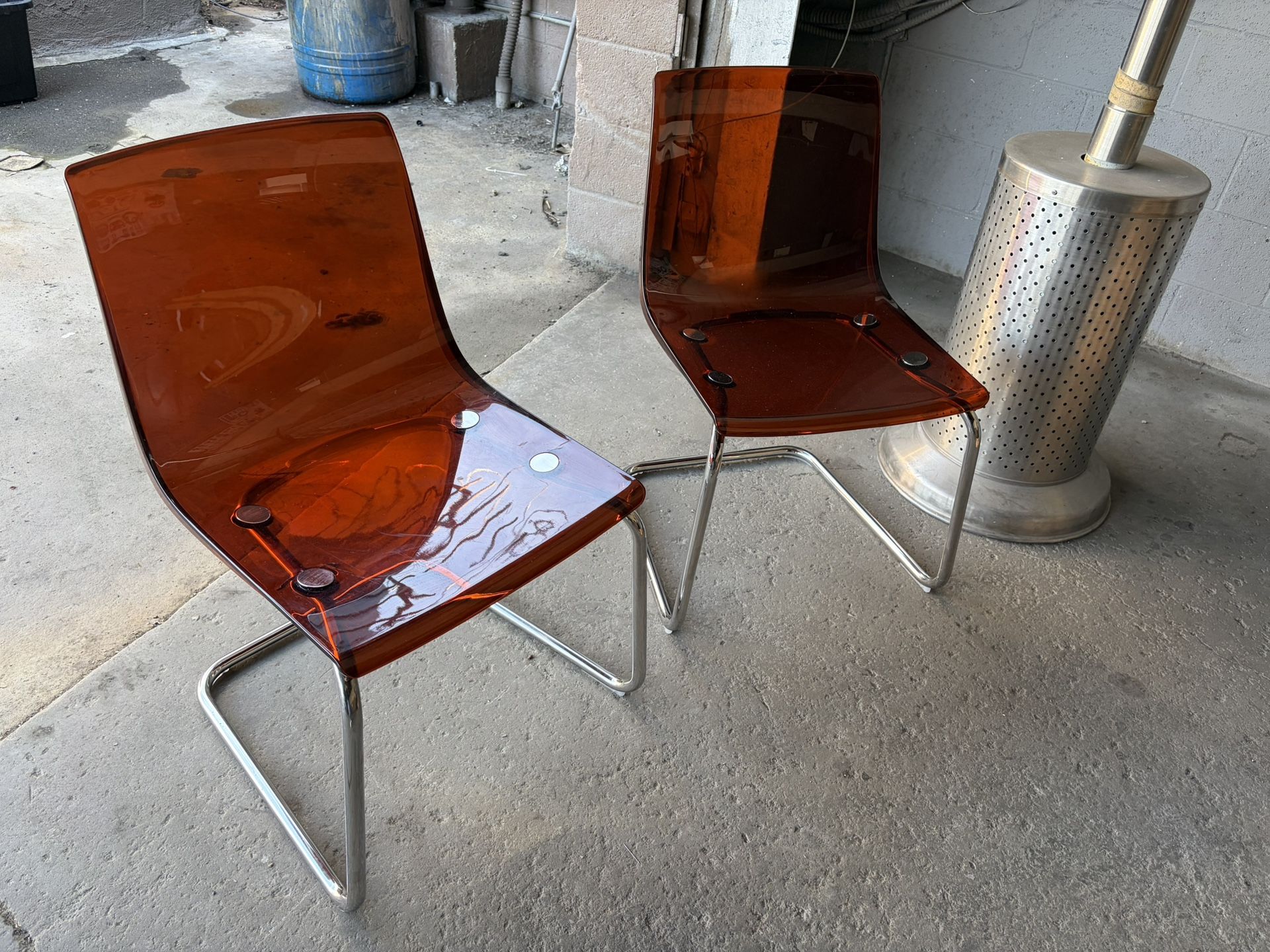 Transparent Chairs-Set Of 2