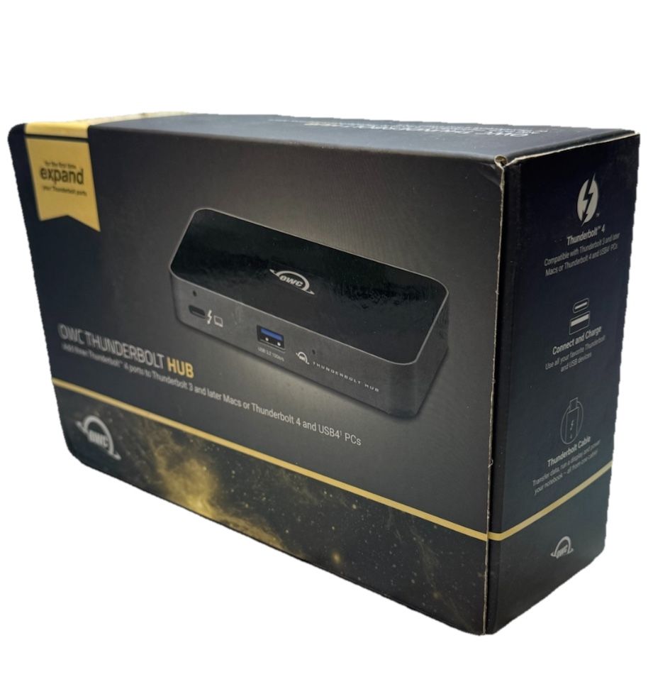 OWC 5 Port Thunderbolt Hub - 60W Charging, (3) Thunderbolt 4 (USB-C) Ports