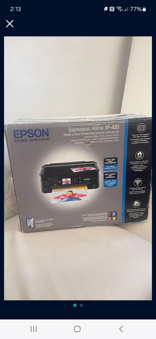 Epson Printer, Expression Home XP-420. New! Very Cheap, Don’t Need It. Cheyenne & Civic Center
