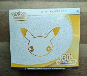 Pokemon celebrations elite trainer box 30th anniversary