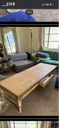 Wooden coffee table