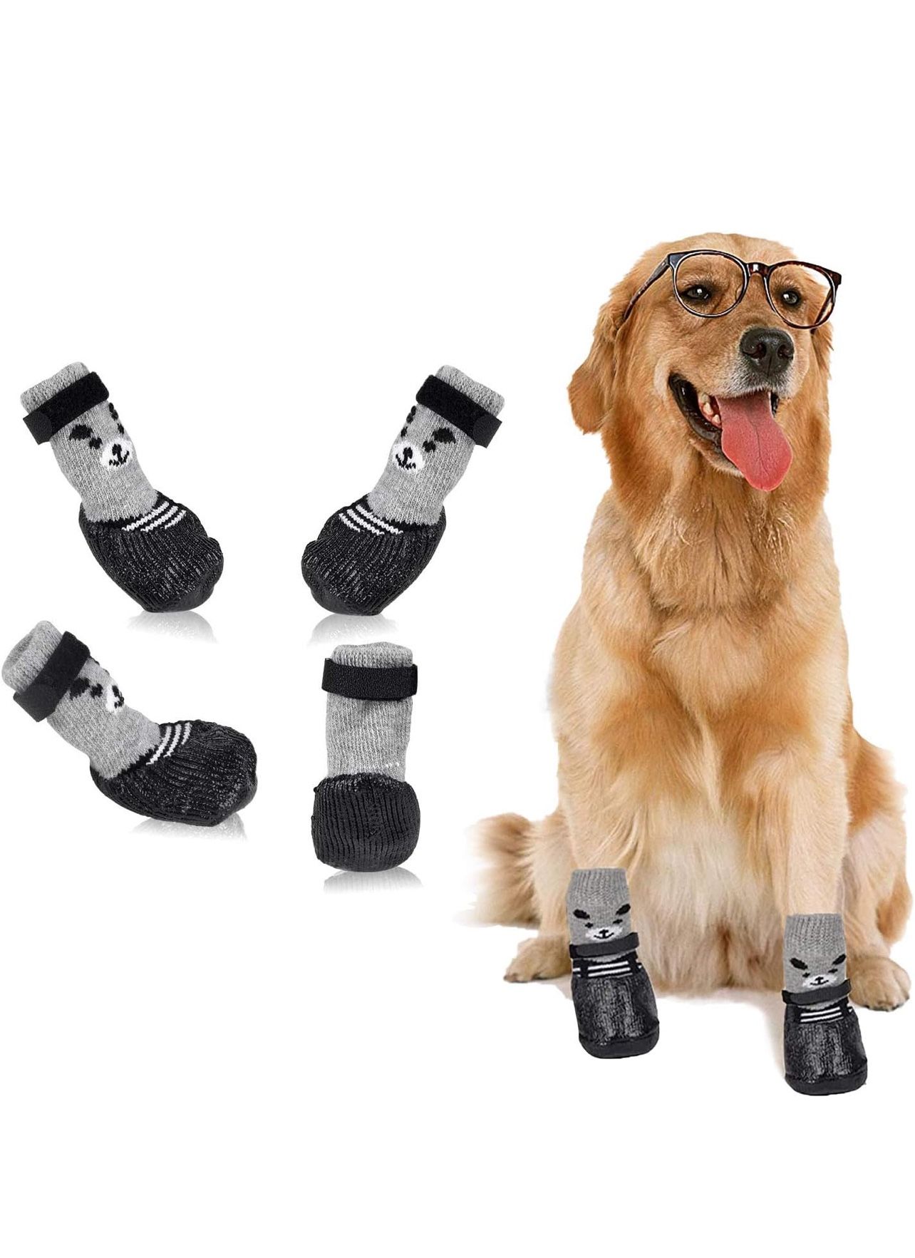 Dog Cat Boots Shoes Socks,Dog Boots Paw Protector,Waterproof Dog Shoes (Small)