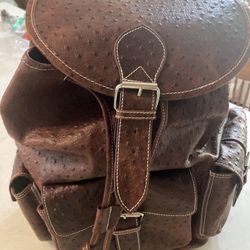 Leather Backpack 