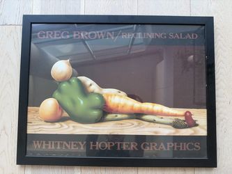 Greg Brown "Reclining Salad" Framed Art Print — 26 x 20.5