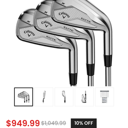 Callaway Elyte X Irons 5-PW RH Graphite Regular Shafts