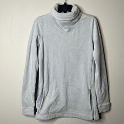 Nike grey Fleece cowl neck sweater XS 