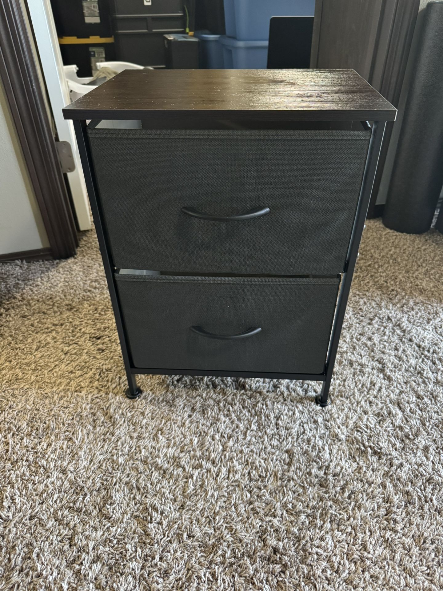 Kids, dresser, and side table