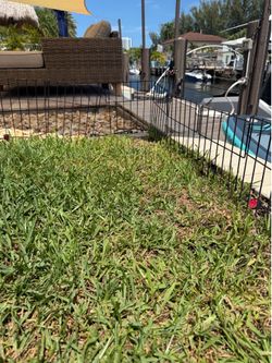 40 Black Metal Garden/Pet Fence Panels – $40