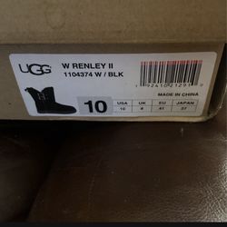 Botas UGG NEGRAS originales  size 10 muy limpias. En buen estado dos veces usadas