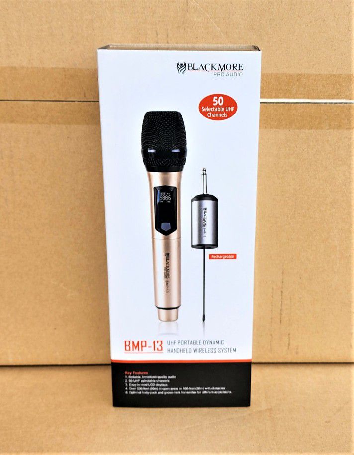 🚨 No Credit Needed 🚨 Professional Rechargeable Wireless Microphone 1/4" Receiver 200 Ft Range Karaoke DJ 🚨 Payment Options Available 🚨 