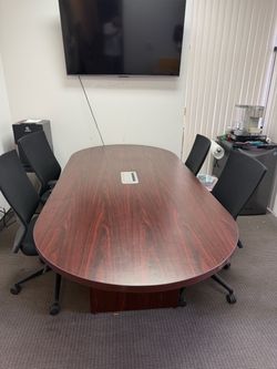 Conference Table and Desk