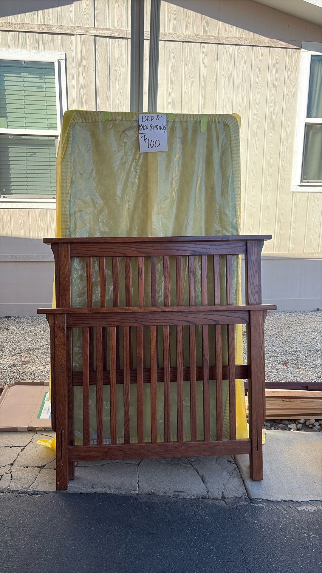 Mission Style Bed And Box Spring