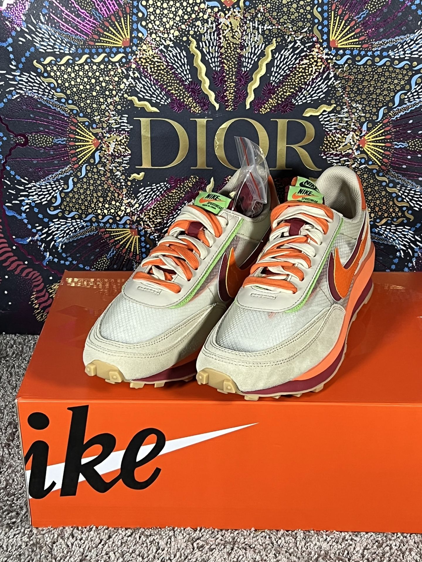 Size 10 Sacai Waffle Size 10 - sacai x Nike LDWaffle Black for sale online | eBay main image 3