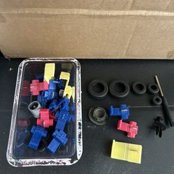 quick-splice connectors and rubber grommets